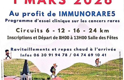MARCHE DE L'ESPOIR, le 1er mars 2026 à VILLIE MORGON
